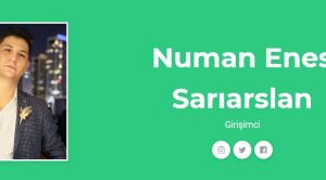 Numan Enes Sarıaslan Medya Uzmanı