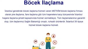 Sağlıklı ve güvenli yaşam içinMetkim Böcek İlaçlama Firması