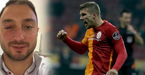 Lukas Podolski Menajer Mert Çetin’in gözünü morarttı
